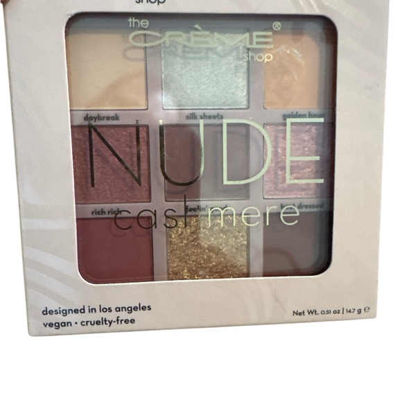 The Creme Shop Other - The Crème Shop Nude Cashmere Eyeshadow Palette